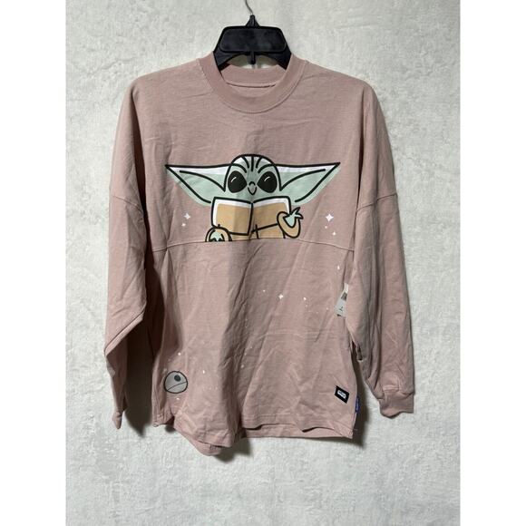 Disney Parks Star Wars The Mandalorian Baby Grogu Spirit Jersey XS *NWT - Picture 1 of 9